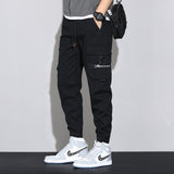 Spring and Summer Big Men Trousers Knitted Sports Pants Men Pants Loose Korean Version of All-Match Overalls Trousers Men