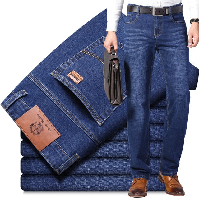 New Jeans Men's Stretch Jeans Classic Style Fashion Casual Business Cotton High Quality Fashion Jeans Men's Slim Pants Size28-40