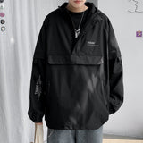 GbolsosMen Bomber Jacket Mulit Pocket Cargo Jackets Steetwear 2021 Spring Hip Hop Windbreaker Coats Korean Fashion Hooded Coat