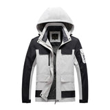 Plus Size 7XL 8XL Summer Jacket Men Hooded Thin Outerwear Coats Multi Pockets Breathable Mountain Climbing Windbreakers Jackets