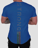Gym T-shirt Men Short sleeve Cotton T-shirt Casual reflective Slim t shirt Fitness Bodybuilding Workout Tee Tops Summer clothing