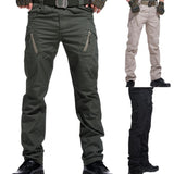 Gbolsos Cargo Pants Military Tactical Pants Multi-Pocket Outdoor Hiking Army Joggers Pant Cotton Blend Water Resistant Casual Long Pants