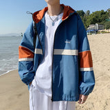 GbolsosJacket for men style japanese 2021 fashion spring coat windbreaker hooded zipper outwear