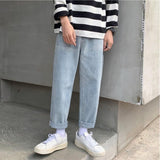 Men's Fashion Wide Leg Jeans Men's Fashion Brand Straight Tube Loose Casual Pants Men's Wear