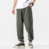 GbolsosMrGB Cotton Linen Man's Joggers 2021 Men Solid Color Casual Harem Pants Baggy Male Solid Color Pants Men Clothing