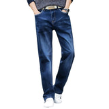 GbolsosAutumn Brand Straight Loose Stretch Denim jeans Classic Style Young Men's Plus Size High Quality Casual Jeans