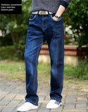 GbolsosAutumn Brand Straight Loose Stretch Denim jeans Classic Style Young Men's Plus Size High Quality Casual Jeans