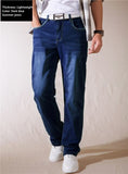 GbolsosAutumn Brand Straight Loose Stretch Denim jeans Classic Style Young Men's Plus Size High Quality Casual Jeans