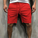 GbolsosMen Summer Shorts Sports pants Men Plus Size Solid Color Drawstring Shorts Fitness Fifth Pants ���������� �������������� bermuda masculina