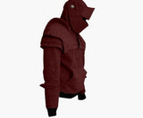 Streetwear Men Arthur Medieval Hollow Knight Hoodie Armor Sweatshirt Pullover Hooded Jacket Coat W104