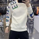 Gbolsos2021 colorful reflective spring and autumn new handsome vests men's casual fashion letter base shirt