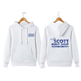 Vintage Style Keith Scott Body Shop Pullover Hoodie one tree hill car mechanic  Keith Scott Body Shop Hoodie Sweatershirt